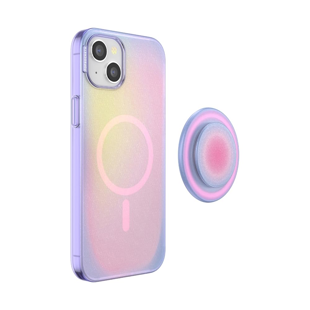 Custodia PopSockets Per IPhone 15 Pro Con Impugnatura MagSafe - Blu Navy, Ricarica Wireless - Foto 9