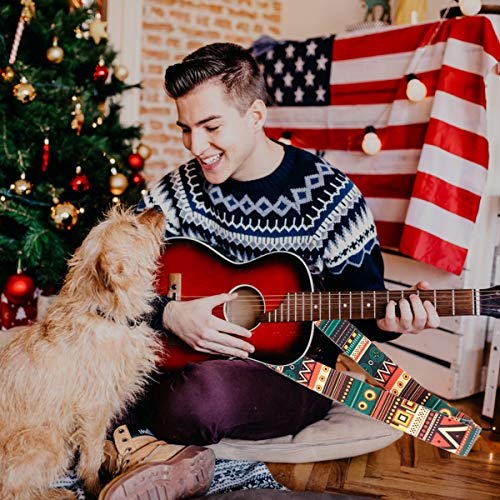 Sangle de guitare, support de ceinture de guitare avec des extrémités en cuir pour Jacquard de guitare électrique… - Les Beatles, Paul McCartney, John Lennon, RIngo Starr, George Harrison Sangle de guitare, support de ceinture de guitare avec des extrémités en cuir pour Jacquard de guitare électrique… – Image 4