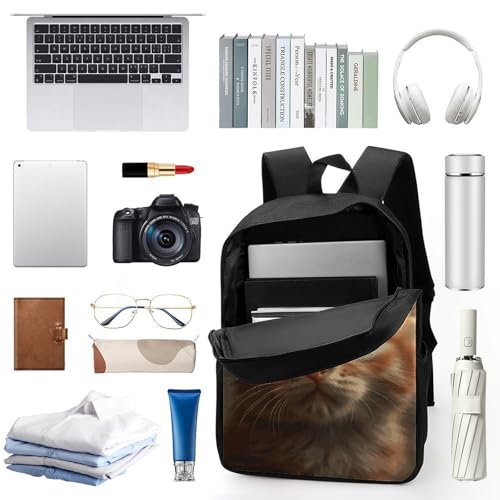 An Orange Cat Bookbag - Ultra Lightweight Portable Backpack Work Travel Backpack for Men Women Fits 16 Inch Notebook3