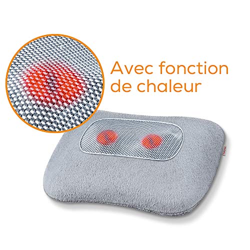 Beurer MG 145 | Coussin de massage Shiatsu | Coussin chauffant massant | Parfait pour les cervicales, le mal de dos et les lombaires | Relaxation et bien-être à la maison Beurer MG 145 | Coussin de massage Shiatsu | Coussin chauffant massant | Parfait pour les cervicales, le mal de dos et les lombaires | Relaxation et bien-être à la maison