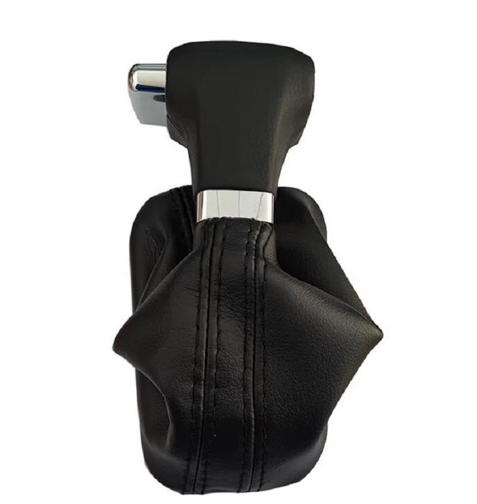 POANBCGY Auto Parts Shift Gear Knob Gaitor Leather Cover Shifter Lever Gear Stick Knob for Skoda for Tiguan for Touran for Bora for Passat(Type A)