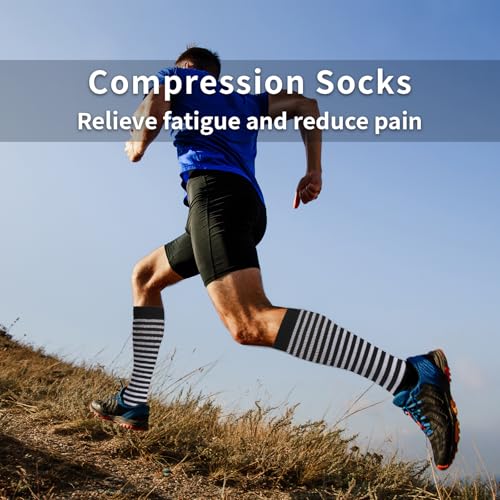 20-30mmHg Graduated Compression Socks for Men & Women – Medical Grade Circulation Support – Running, Travel, Recovery4