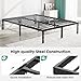 Sweetcrispy Queen Bed Frame - Heavy Duty Metal Platform Bed Frames Queen Size with Storage Space Under Frame, No Box Spring Needed, 14 Inches, Sturdy Steel Slat Support