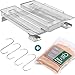 Générateur de fumée froide pour gril-Fumoir en acier inoxydable en forme de M-190x225x45 mm-Fumoir pour barbecue pour 5 à 20 heures de fumage + crochets à fumer et poussière de bois de fumage