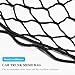 KHGUZ Car Rear Cargo Net, Adjustable Elastic Automotive Trunk Organizer Mesh Pouch Bag, Stretchable Cargo Storage Net, Vehicle Interior Accessories, Universal for RV, SUV, Truck (Large)