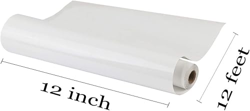 Miniatura 10 de guangyintong HTV Rollos de vinilo de transferencia de calor de 12 pulgadas x 12 pies, vinilo para planchar fácil de cortar y desmalezar, superficie