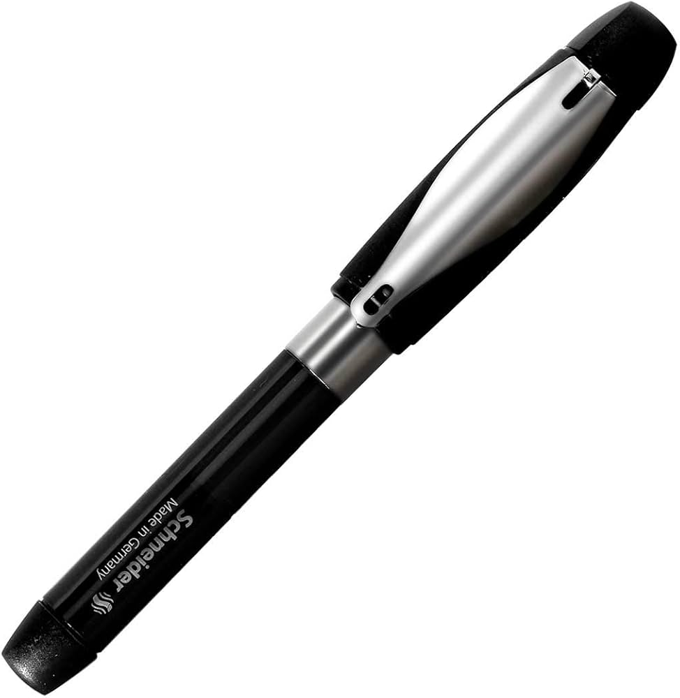 Amazon | シュナイダー(Schneider) ID 万年筆 ブラック/クローム