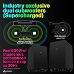 Nakamichi Shockwafe Ultra 9.2.4 Channel Dolby Atmos/DTS:X Soundbar with Dual 10" Subwoofers (Wireless), 4 Rear Surround Effects Speakers, eARC and SSE Max Technology (Flagship) - Image 5