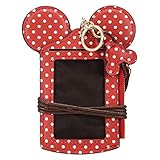 JOSEKO Kinder Brustbeutel, Mädchen und Jungen Niedlich Tier Gestalten Hals Tasche Welle Punkt Kartehalter Brieftasche Damen Münze Geldbörse Rot