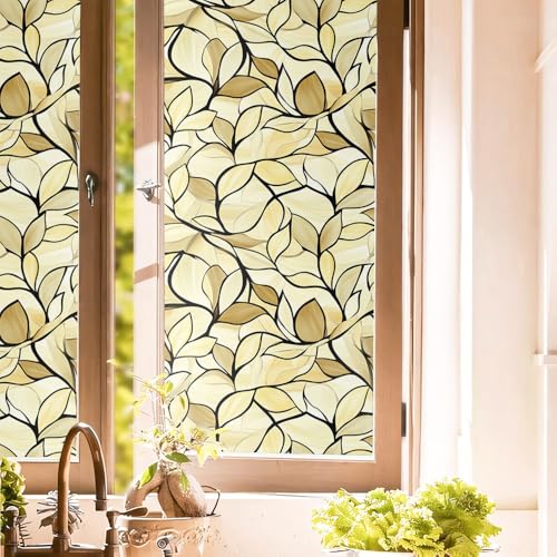 Vinilo decorativo beige 40x300 cm para ventana miniatura 1
