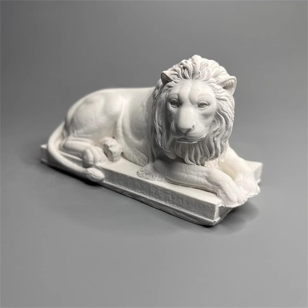 ライオン　石　置物 楽天市場】FRPオブジェ 鎮座するライオン置物 動物 石像
