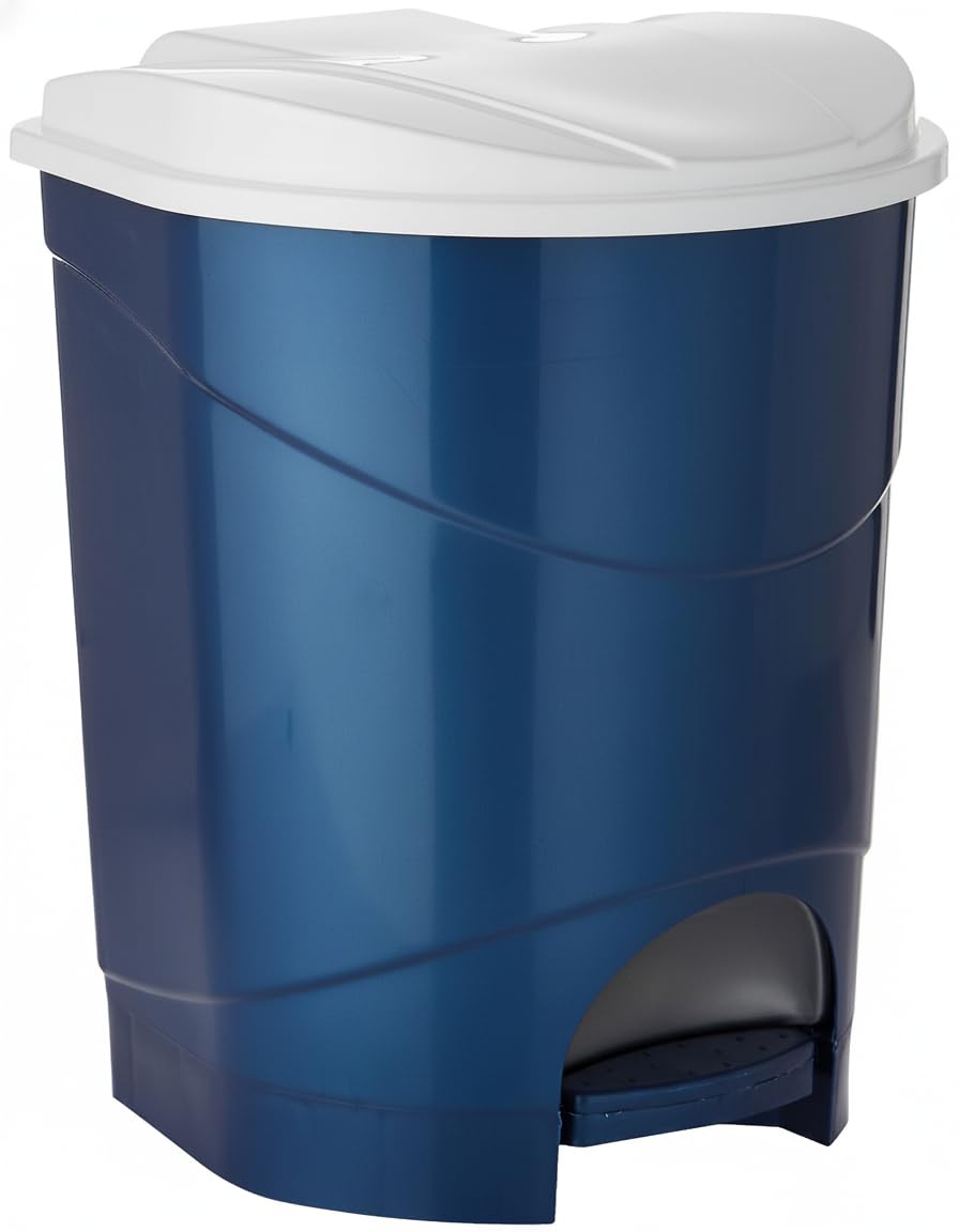Cosmoplast 15L, Pedal Waste Bin Pearl Blue