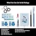 LOZOP Rear Camera Glass Replacement with Adhesive Pre-Installed, Repair Tools and Installation Manual Compatible with iPhone 16 Pro and 16 Pro Max