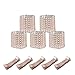 CattleyaHQ 50 Stück Serviettenringe, Funkelnde Serviettenringe, Stühle Bogen glänzende Schnallen, Dekoration für Party, Hochzeit, Event, Party (Roségold)
