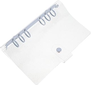 TEHAUX Capa Transparente De Folhas Soltas Protetor De Casca De Notebook 6 Fichários Pasta De Folhas Soltas Bolsas De Arquivo De Escritório Fichários Transparentes Pastas De Documentos