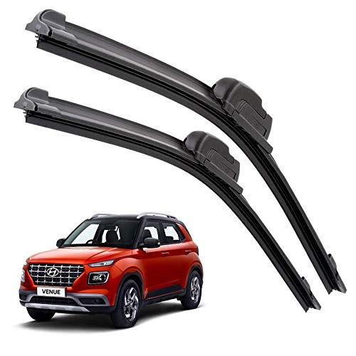 Image of Euro Care Windshield Car Wiper Blades Compatibility With Hyundai Venue (Model : 2019-Till Date) - Set of 2Pc (D-24,P-18)
