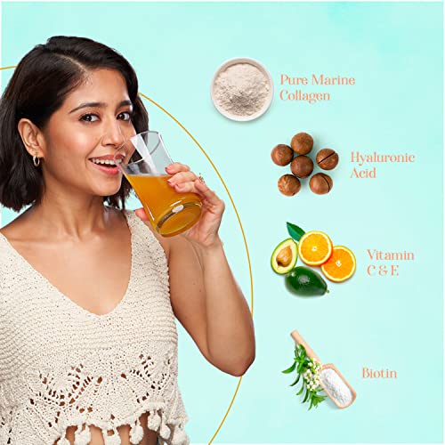 HealthKart-HK-Vitals-Skin-Radiance-Collagen-Powder-Marine-Collagen-Orange-200-g-Collagen-Supplements-for-Women-Men-with-Biotin-Vitamin-C-E-Sodium-Hyaluronate-for-Healthy-Skin-Hair-Nails