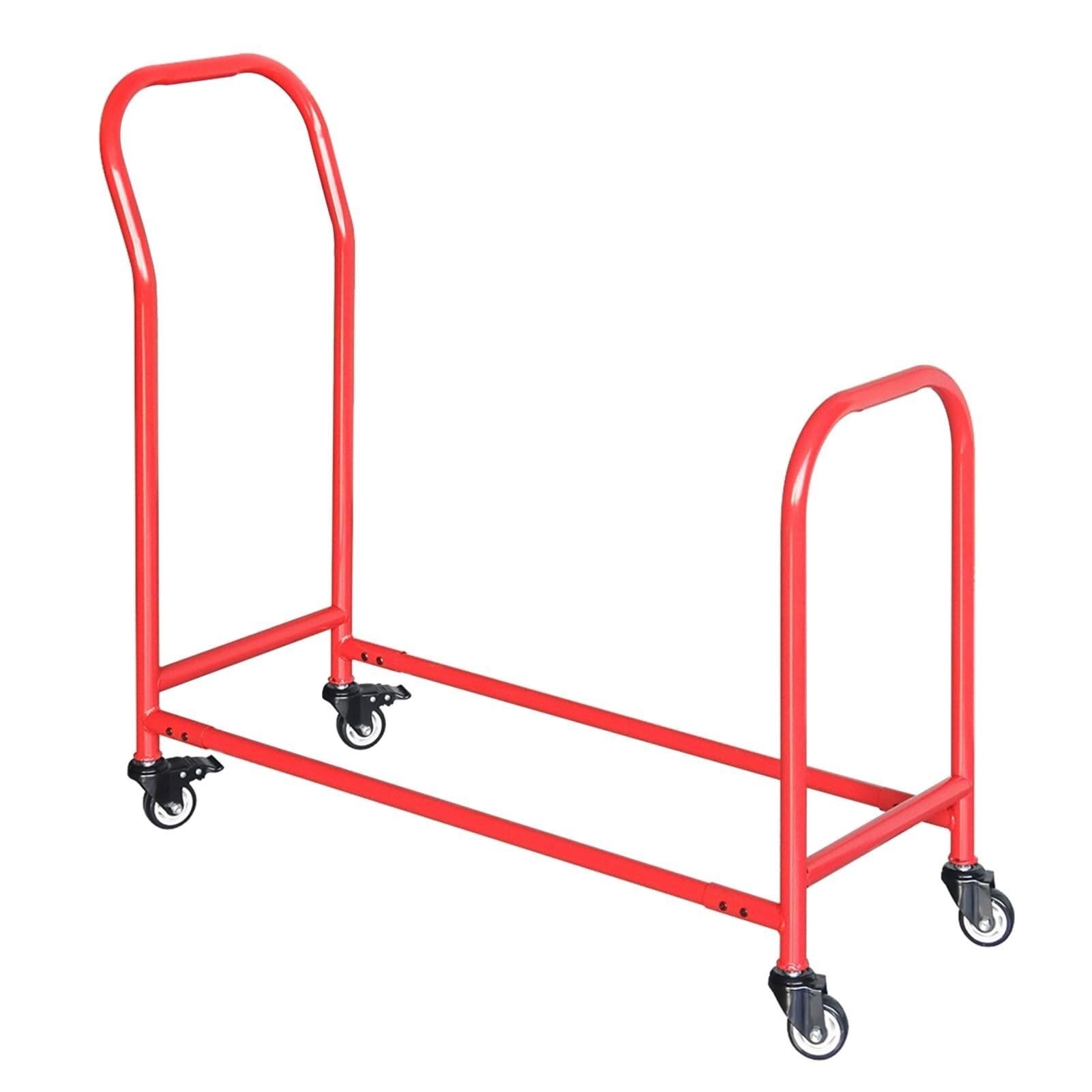 Porta Pneumatici con Ruote, Supporto per Pneumatici da Garage con Maniglia e Ruota, Organizer per mozzi e Cerchi in Metallo
