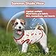 Hjumarayan 2er-Set Hunde Tshirt für Mittelgroße Hunde, Kirsch-Print Sonnenschutz Tshirt Atmungsaktiv Shirt Dackel Pomeranian, Dünner Hundepullover für Sommer, Spaziergänge, Schwarz + Weiß L