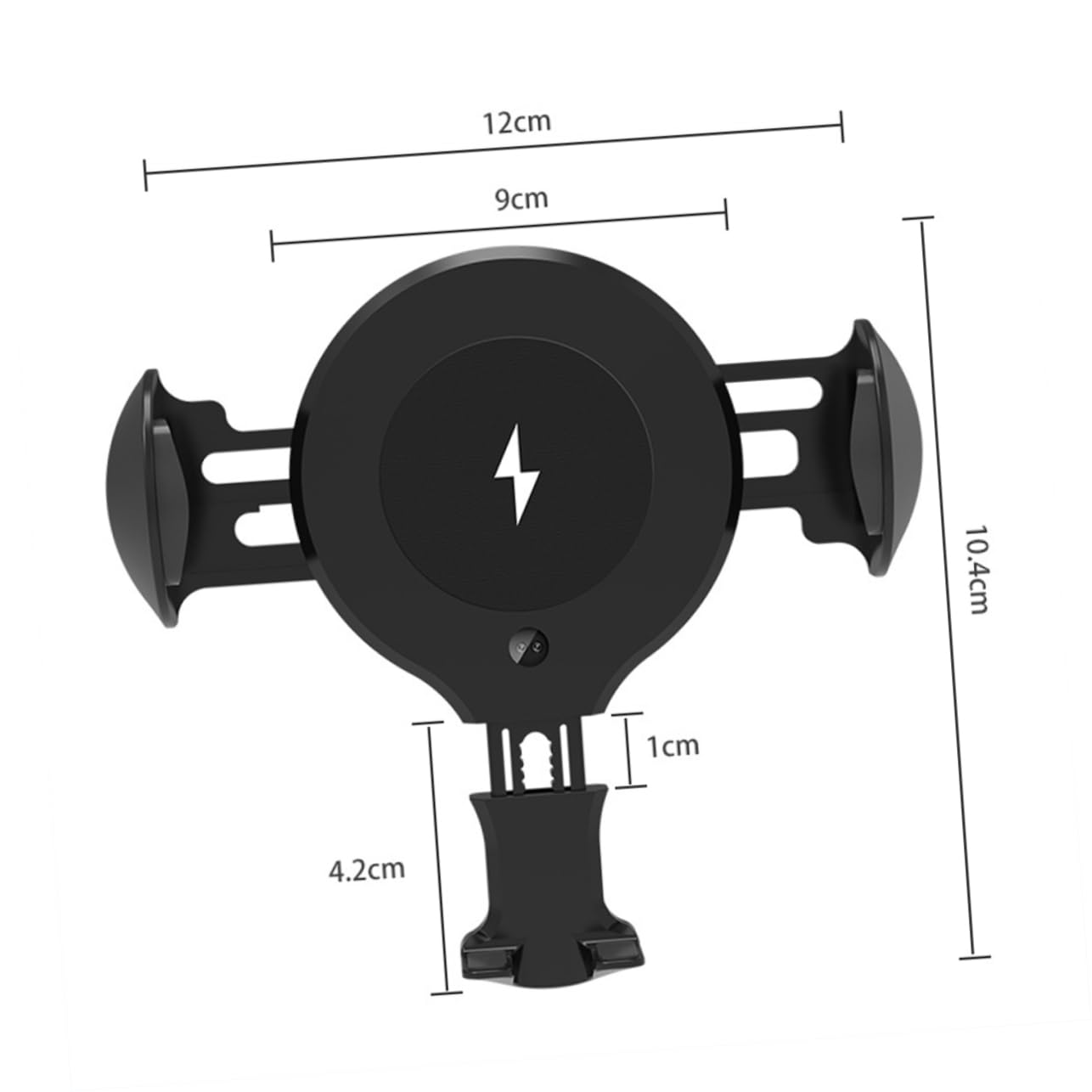 Hemobllo Caricatore 12v Auto per Telefono Supporto Auto Wireless 10w Ventosa e Clip per Bocchetta Abs e Pom