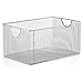 YBM Home Mesh Wire Storage Basket for Shelves, Pantry Organization, and Kitchen - Multipurpose Steel Wire Basket Holder Bin for Organizing Office Supplies, Household Toiletries and Laundry Supplies