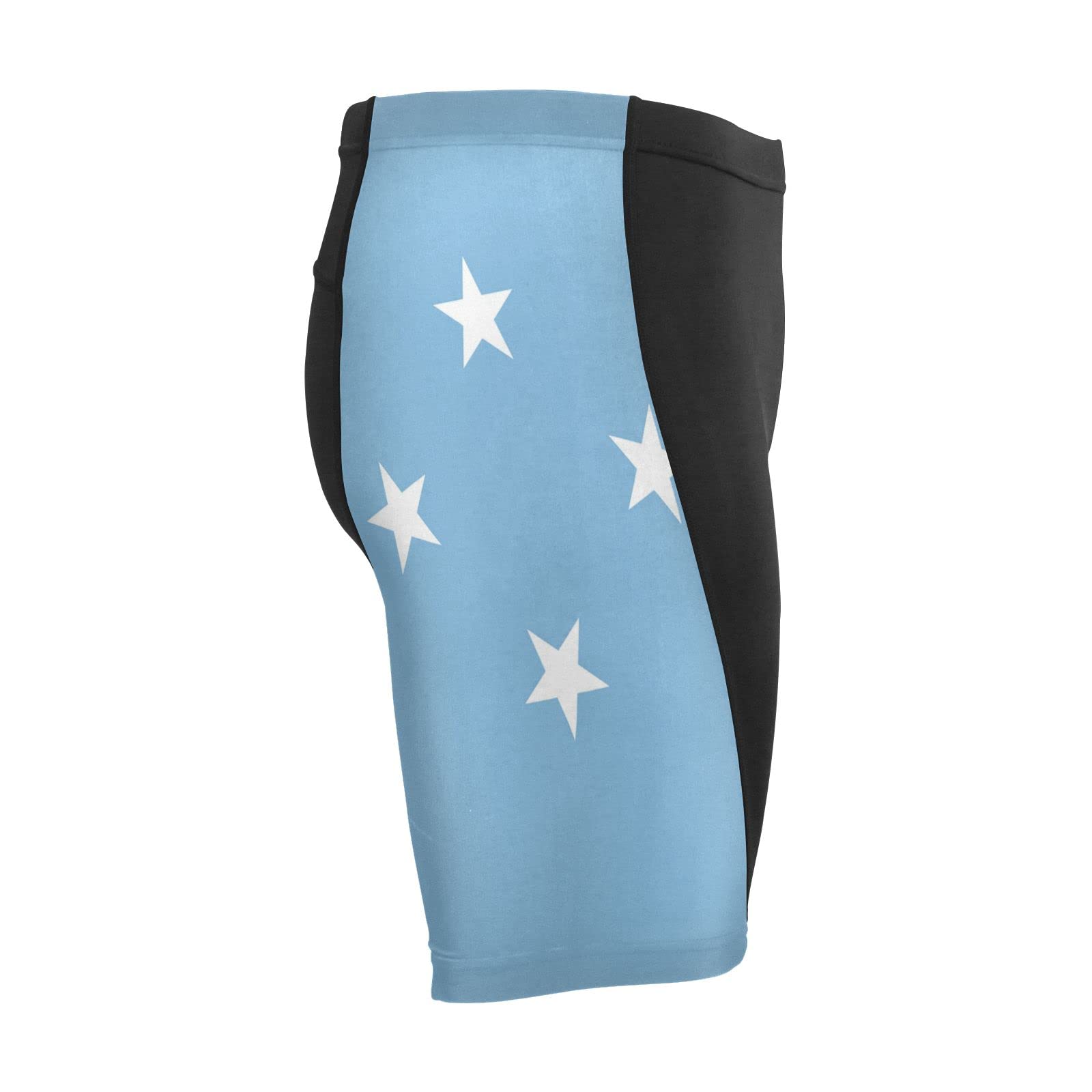 Micronesia Flag Men's Bike Shorts Padded Cycling Bicycle Biking Shorts Tight Multicolor