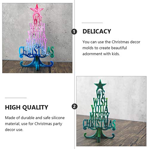 HEALLILY Kerstboom Hars Mallen DIY Vrolijk Kerst Siliconen Gieten Zeepvorm Crystal Epoxy Mould voor DIY Ambachten Xmas… - Afbeelding 8