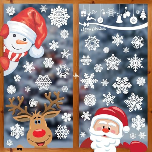 Party-Poter 150 Stk Fensterbilder Weihnachten Selbstklebend,...