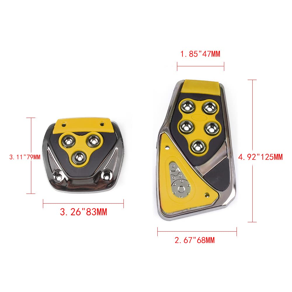 Amazon | ZS ブレーキペダル アクセルペダル カバー 汎用品 自動車
