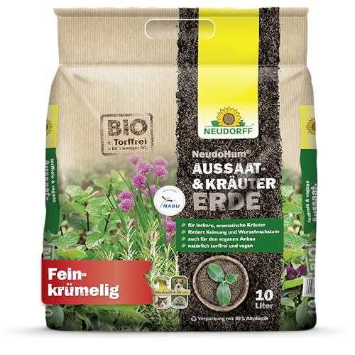 Neudorff NeudoHum AussaatErde und KräuterErde 10L - Bio...