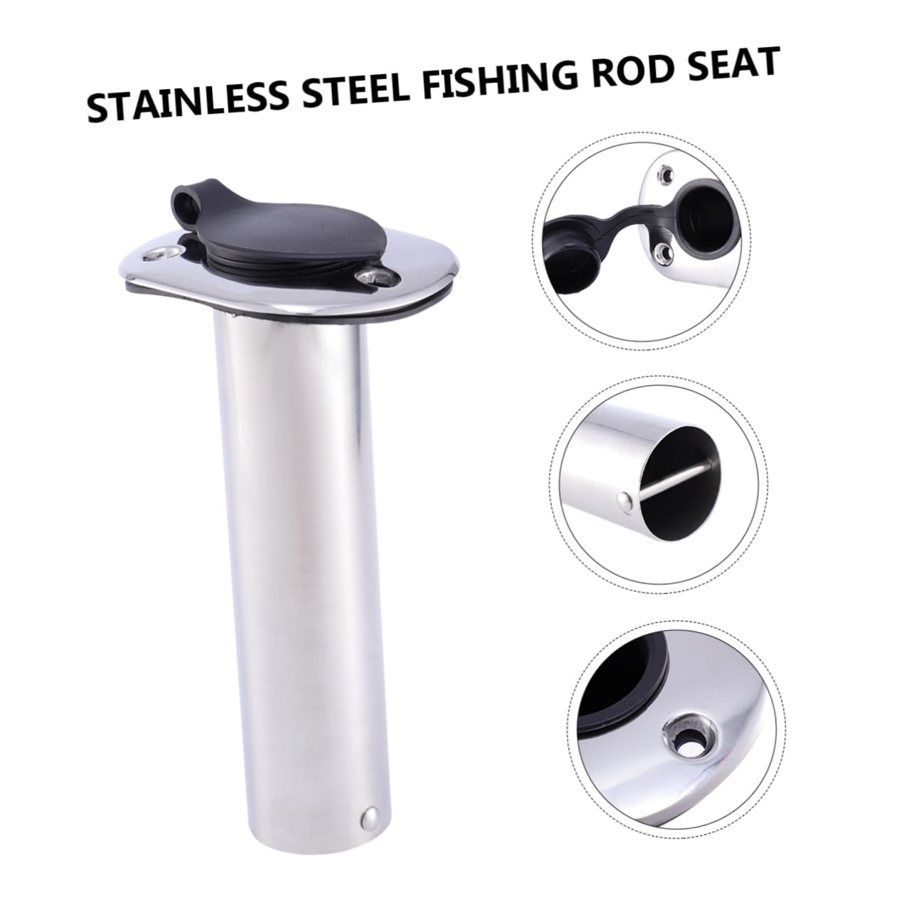 Edelstahl Angelrutenhalter 90° Verstellbar Mit Deckhalterung Abflusslöchern Für Fischerboote Rutenhalter Boots Angelgeräte Zubehör