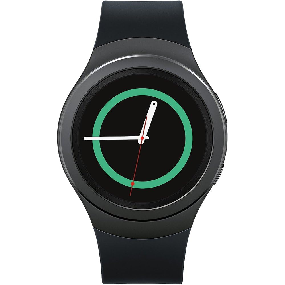 Samsung Gear S2 SM-R720 4GB Wi-Fi, Dust and Water Resistant Smartwatch - Dark Grey (Renewed)