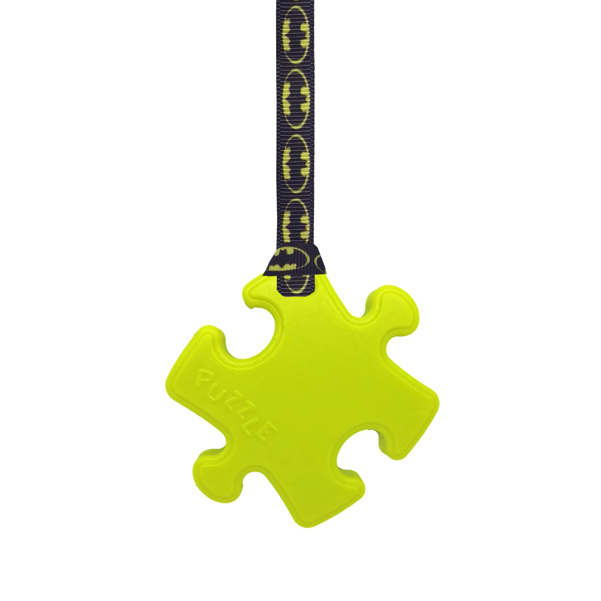 Sensory Oojamabobs - Puzzle Pendant chew Necklace - Autism - Banana Yellow with Lanyard (6 Designs Available!) (54cm, Sunflowers)