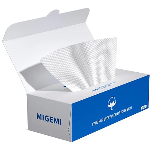 Toallas faciales desechables, paño de lavado facial biodegradable, toallitas secas 100% algodón para piel sensible, viajes, removedor de maquillaje,