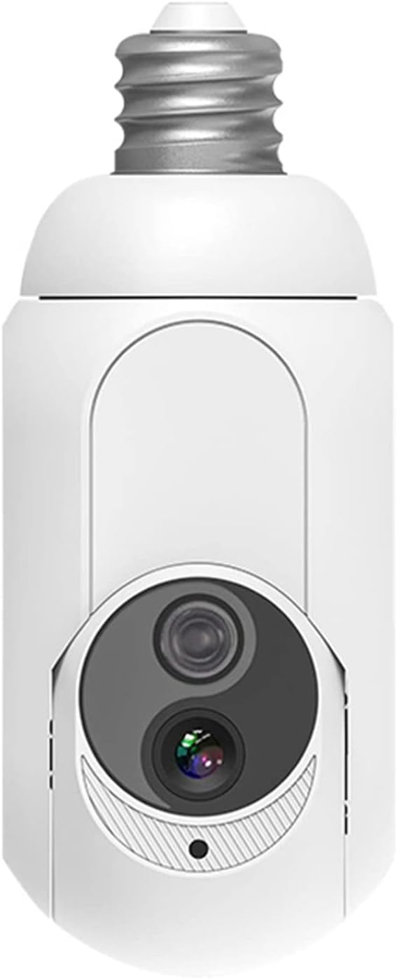 YIIOT 2MP Wifi E27 ScrewIn Light Bulb IP Camera, Two Way Audio Color