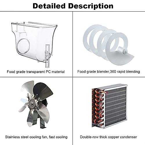 ZLH 30L Commercial Slushy Machine, 220V 700W Gefrorene Getränk Snowcone Slush Maker Maschine, Edelstahl Margarita… – Bild 6