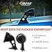 GAZOZ PERFORMANCE Black GT Side Fender Mount Mirrors | Car Exterior Accessories | Blind Spot Mirror | Passenger Side Mirror | Rearview Mirror | Side Mirror Glass | Fender Mirrors for Datsun 240Z/280Z
