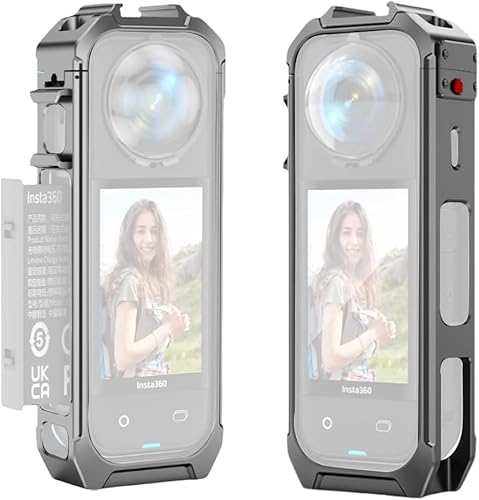 Insta360 X5用メタルフレーム 拡張保護フレーム 保護ハウジングケース 多機能ブラケットマグネット式クイックリリースマウント対応Insta360 X5用保護アクセサリー