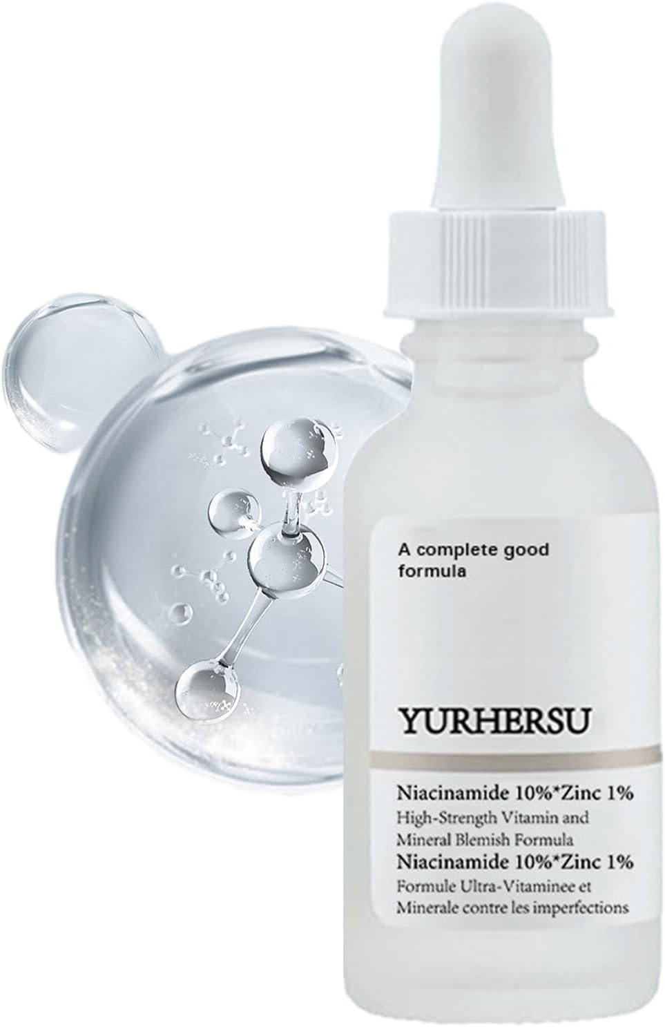 Niacinamide 10% + Zinc 1% Face Serum for Acne Control, Oil Balancing and Pore Refining, Lightweight Skincare Formula for Clearer Skin Tone and Texture, 30 ml Daily Use