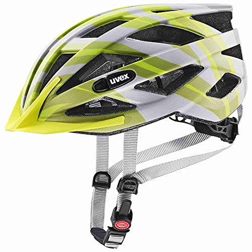 uvex Air Wing cc Bike Helmet, Grey/Lime, 52-57 cm