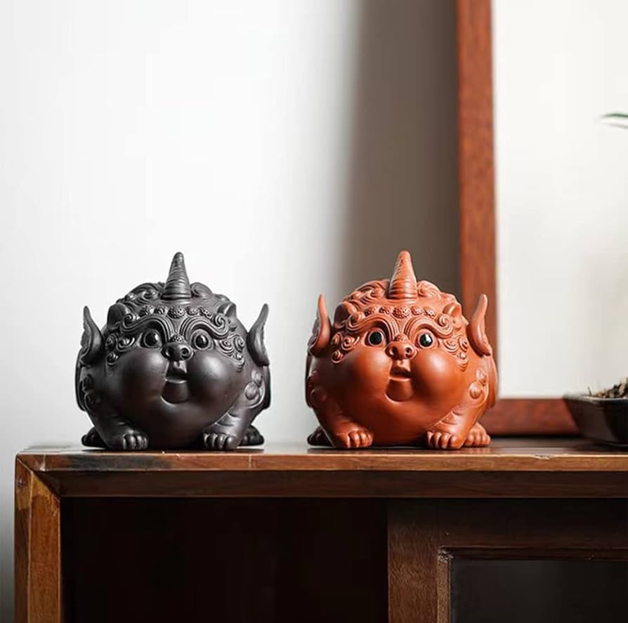 Amazon.co.jp: 萌え かわいい 貔貅ひきゅう 置物 オブジェ 神獣