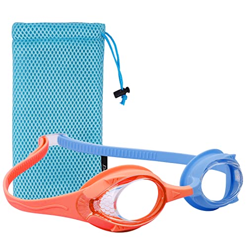 Lunettes de Natation pour Enfants - Anti-buée - Protection UV - Pour enfant - Garçon - Fille - 2 3 4 5 6 7 8 9 10 11 12 ans - Avec bouchons d'oreilles et clip nasal… Cover