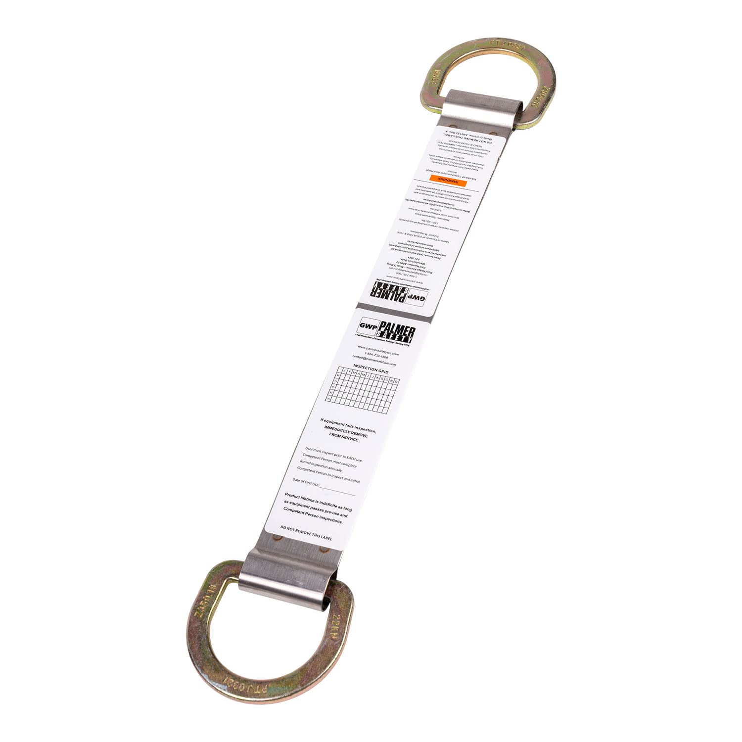 Palmer Safety A00152 Dual Side D-Ring Roof Anchor I Fall Protection Anchorage