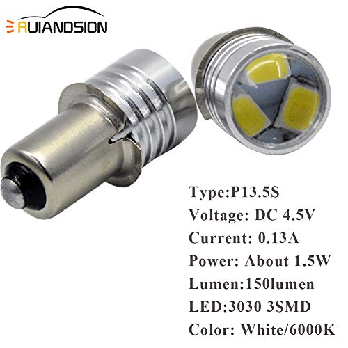 Ruiandsion 2 lampadine a LED P13.5S, 1,5 W, 150
