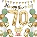 Moorle Geburtstagsdeko frau 70 jahre, Salbeigrüne Deko 70. Geburtstag Männer, Grün Weiß Gold Luftballons 70 Geburtstag, Party Ballons mit Banner Flaggen, tortendeko für 70.ter Geburtstag Dekoration Ort mit günstig Kaufen-Moorle Geburtstagsdeko frau 70 jahre, Salbeigrüne Deko 70. Geburtstag Männer, Grün Weiß Gold Luftballons 70 Geburtstag, Party Ballons mit Banner Flaggen, tortendeko für 70.ter Geburtstag Dekoration