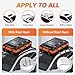 AlltoAuto Car Rooftop top Cargo Carrier 21 Cubic feet Waterproof for All Cars with/Without Rack, Includes Anti-Slip Mat, 10 Reinforced Straps, 6 Door Hooks, Luggage Lock