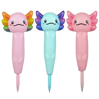PINEDA VOVALIN ボールペン、AXOLOTL PEN Amazon.com : Axolotl 8” Squishy Pen 3 Pack – Office, School