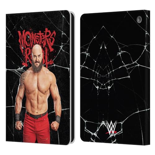 Head Case Designs Officially Licensed WWE Monsters are Real Braun Strowman Leather Book Wallet Case Cover Compatible with Fire HD 8/Fire HD 8 Plus 2020