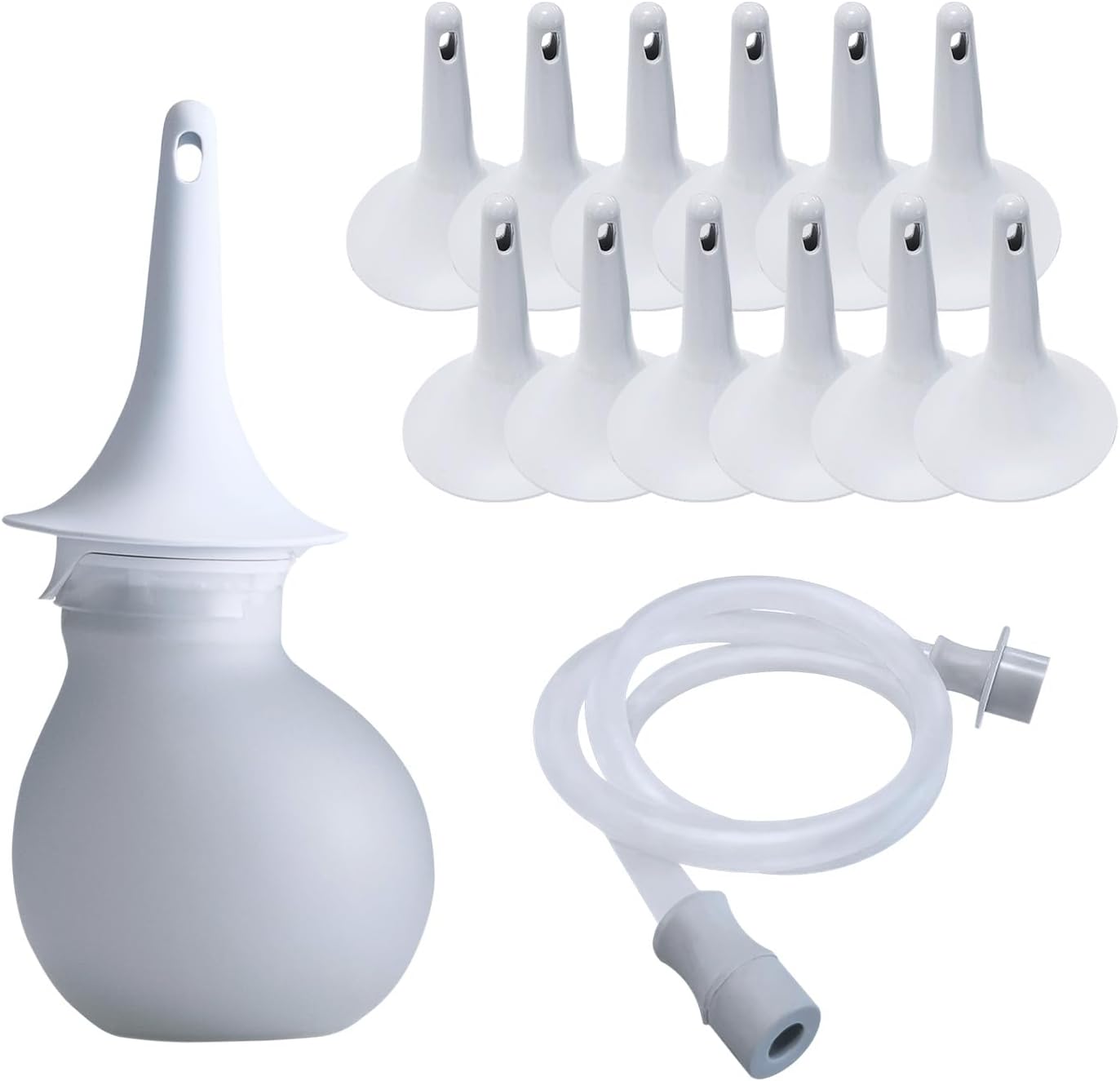Navina Mini Extension Set - Low-Volume Irrigation System for Instant Relief – Comfortable, Discreet, and Reusable - Includes 185ml Water Bulb, Extension Tube, and 30 Rectal Cones