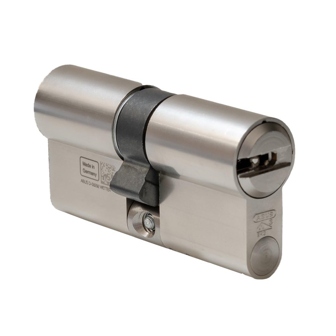 ABUS Bravus.2500 MX Magnet Doppelzylinder 30|30 | Sicherheitszylinder mit Magnet-Technologie | Höchster Kopierschutz | Patentschutz bis 2038 | 5 Schlüssel + Sicherungskarte | Einzelschließend